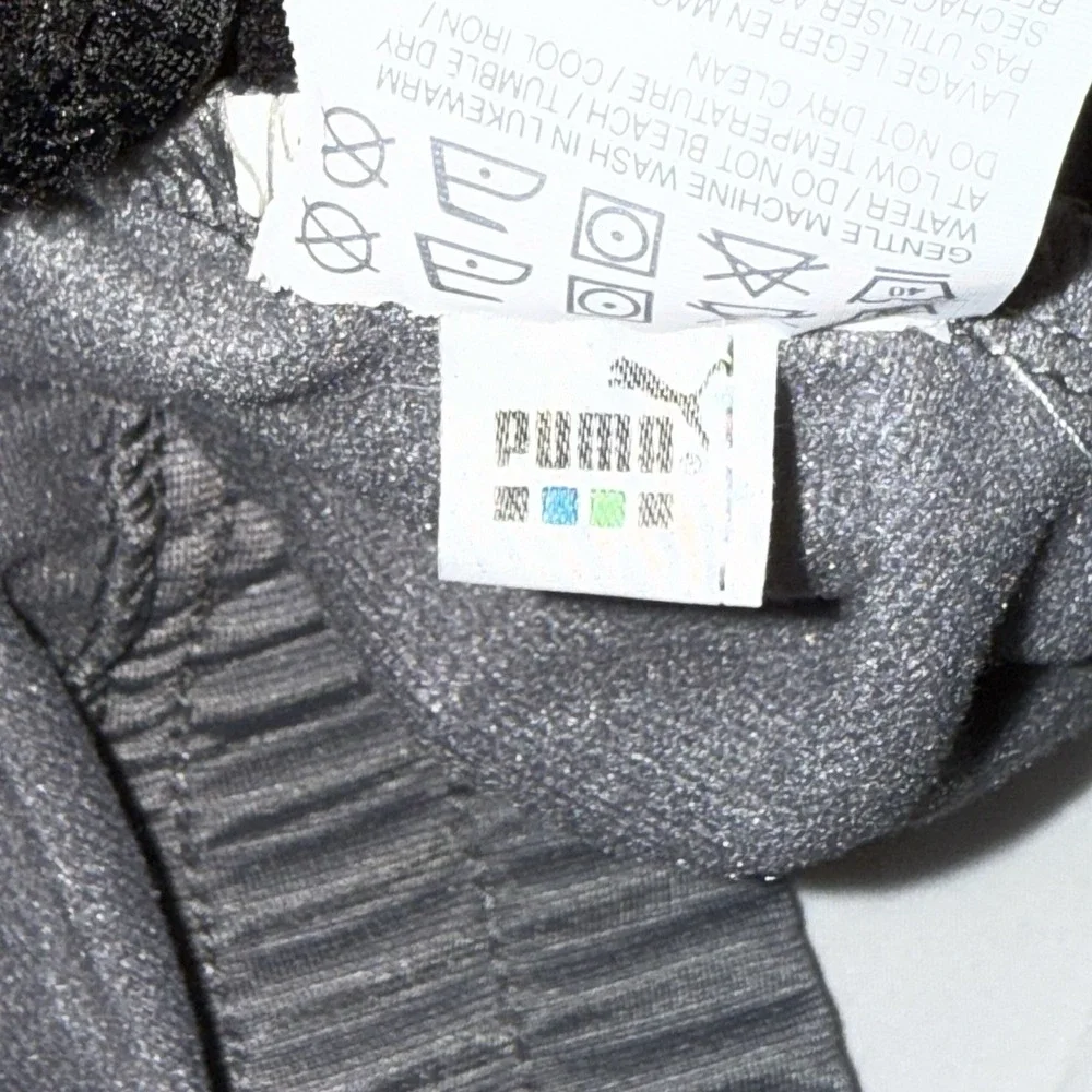 Vintage Puma Track Jacket Mens MED Gray Black 80s 90s Street Trap Sporty‎